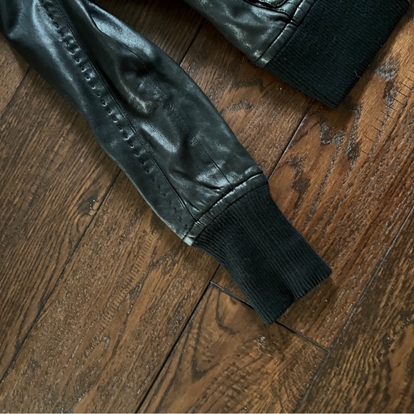 Women’s MACKAGE for Aritzia Black Leather Jacket S - Picture 6 of 9
